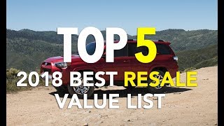 2018 Top 5 Resale Value List - Spoiler: It's all Trucks and SUVs