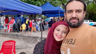 1st sunrise 2022| Beach picnic with family and friends |Pakistani mom in Malaysia vlog