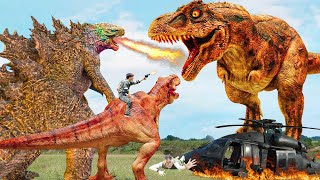 Giant T-rex Attack Scene Ever #2 | T-rex Chase 2024 | Jurassic Park Fan-Made Film |Dinosaur@Ms.Sandy