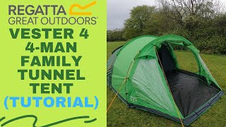 Vester 4 4 Man Family Tunnel Tent (Tutorial)