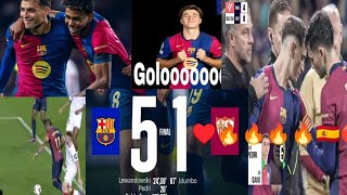 FC Barcelona 5-1SevillaLewandowski Raphinha  Lamine Yamal Pablo TorreTop scrore