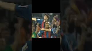 First goal Lionel Messi in Barcelona #shorts #messi