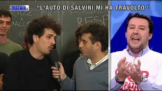 Scontro tra Salvini e il ragazzo che lo ha assalito a Bologna