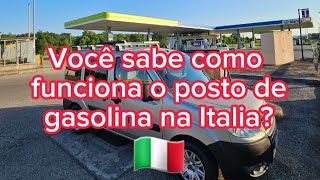 Posto de gasolina na Italia não tem ninguém trabalhando? viajando toda a Europa de Doblò motohome.