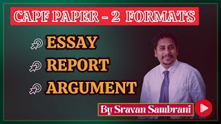 capf paper 2 complete formats// how to write essay, argument and report writing /sravan sambrani