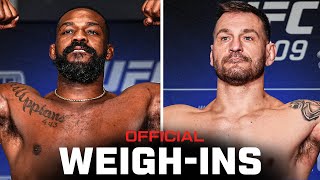 Jones vs Miocic Fighter Weigh-Ins | UFC 309