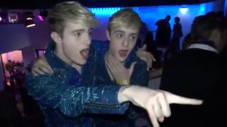 Jedward Kiss A Friend At MTV EMA Aftershow Party