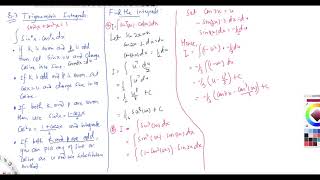 Trigonometric Integrals 1