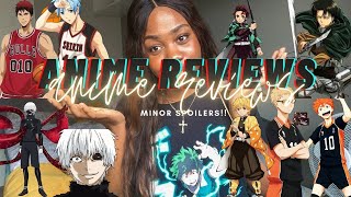 anime review! *haikyuu|attack on titan|demonslayer|etc*