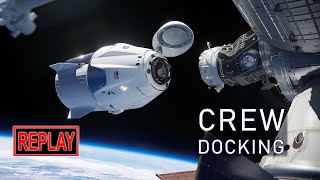 REPLAY: Crew-9 arrives at ISS on SpaceX Dragon! (29 Sep 2024)