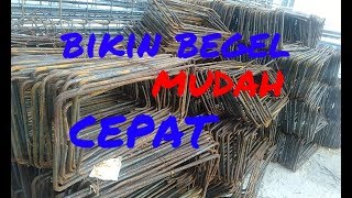 Cara membikin begel untuk kolom/ pondasi