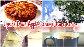 Sunday Morning Routine: Baking a Scrumptious Apple Caramel Cake