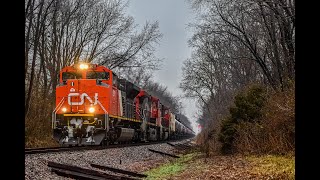 2 Ethanol Trains on the CN Freeport Sub on 12/09/22