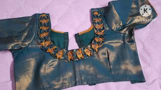 Blouse designs // simple hand working // colour combination // sifa trends