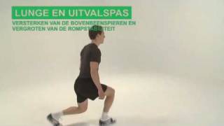 Oefening bovenbeen: lunge en uitvalspas