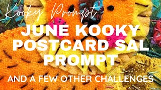 Kooky Prompt - JUNE KOOKY POSTCARD SAL PROMPT - and a few other challenges