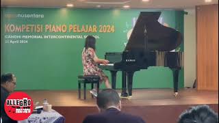 Nathania Steffanie Sugara Kompetisi Piano Pelajar 2024