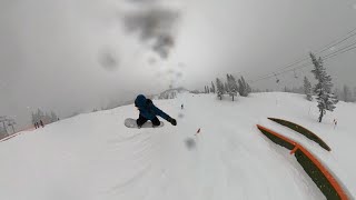 Rails, Airs, Oh My! | Stevens Pass Snowboard Day Vlog