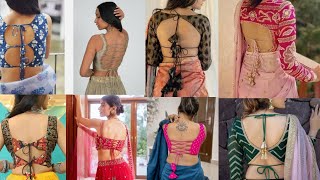 Dori Back Neck Blouse Designs | Dori Blouse Collections #doriblouse #blouse #blousedesign