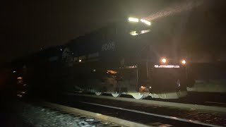 NS 126 with NS 8098 Conrail Heritage leading in Wytheville, VA!