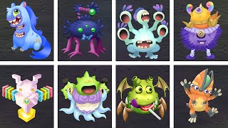 All Baby Version 2 Monsters on Ethereal Workshop Full Song Wave | My Singing Monster