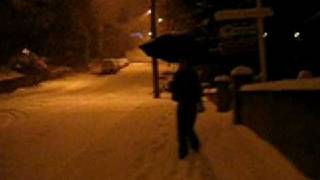 Tara, David, and Adiola in the snow!