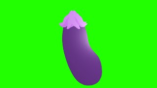 Aubergine Green Screen Animation 🍆