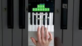 How to play Jurassic Park on piano 🦕 #jurrasicpark #jurrasicworlddominion #easypianotutorial