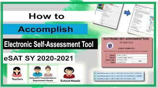 How to Accomplish eSAT 2020-2021 Step by Step Video Tutorial with FREE eSAT Template