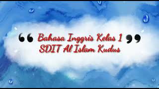 Bahasa Inggris kelas 1, Things in the classroom part 3