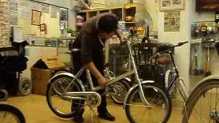 Demostration of 20" Japan Used 3Speed Folding Bicycle (Brand: HARMONY)