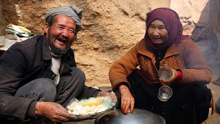 Grandparents Cook Rice Pudding in Ancient Cave