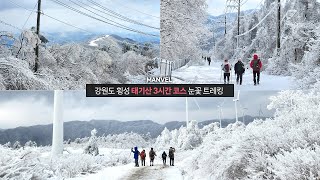 [맨블] 강원도 횡성 태기산 눈꽃 트레킹 | 등산초보 가능한 3시간 코스