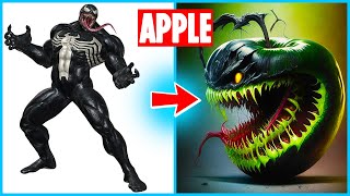 AVENGERS but APPLE-VENGERS 💥 All Characters | Marvel & DC | SUPERHEROES