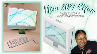 2021 iMac Unboxing | Mint Green M1 chip | Customization & Review