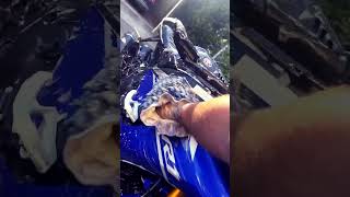 Yamaha R1 getting some love #yamaha #trending #viral #youtubeshorts #youtube #biker ##subscribe