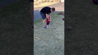 Baby angry golf