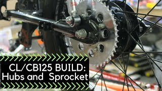 Honda CL/CB125 Build Part 2: Hubs and Sprocket AE16