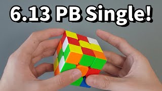 3x3x3 큐브 6.13초 최고기록! (맞춰진 과정 설명)