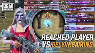 GELVIN VS PRO CONQUEROR REACH PLAYER IN BGMI | GELVIN ULTIMATE BEST CLUTCHES IN BGMI | BGMI