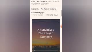 Niconomics : The Kenyan Economy