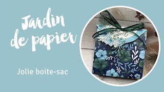 Boite sac cadeau Collection Fleurons sur mesure de Stampin' Up! #stampinupcanada #jardindepapier