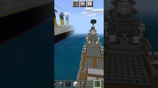 I build a ship war in Minecraft #minecraft #shorts #shipwar #build