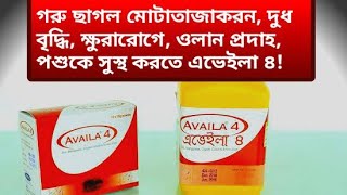 গরু ছাগল #মোটাতাজাকরণ, #দুধ উৎপাদন বৃদ্ধি, #ক্ষুরারোগ, #ওলান প্রদাহ, পশুকে সুস্থ করতে এভেইলা ৪!