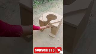 Mitti Chulha Design । Diy Mud Kitchen। Village Umme Kitchen #mitti #chulha #shorts #shortsfeed