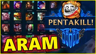 ARAM LOL Best Pentakill Moments 2024 (Neeko, Blitzcrank, Darius, Ahri, Nunu, Yone) #248