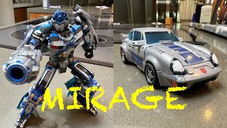 Transformers RotB Deluxe Mirage CUSTOM SHOWCASE