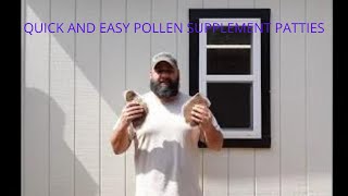 Beekeeping: Mixing Pollen supplement for High Consumption.