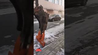 Road side snow cleaning || demonstration of great work activities