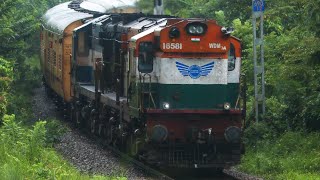 Crazy honking Matsyagandha Superfast with Tricolor Tiranga ALCO! Super Offlink| RTM WDM3A Twins